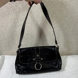 Wilson’s Leather Women’s Black Genuine Leather Shoulder Strap Handbag Purse